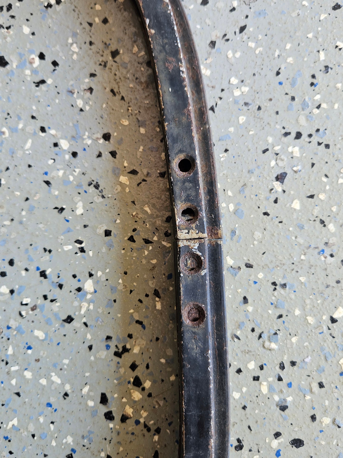 1935-36 Ford 48-45410 Closed Car Windshield Frame – Solid, Rust-Free Original