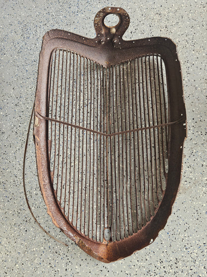 1933 Ford Passenger Car Grille Shell & Insert — Original Steel, Hot Rod Project