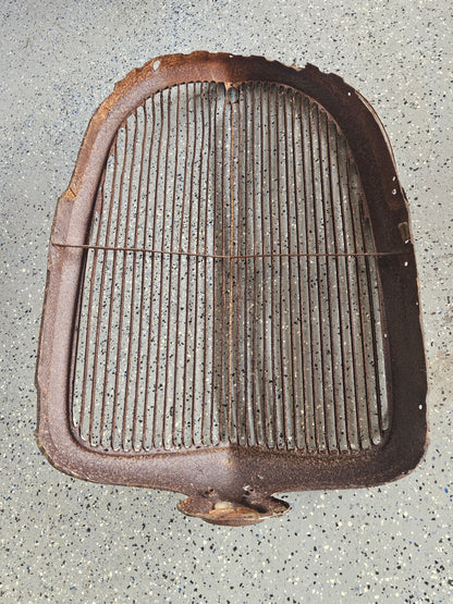 1933 Ford Passenger Car Grille Shell & Insert — Original Steel, Hot Rod Project