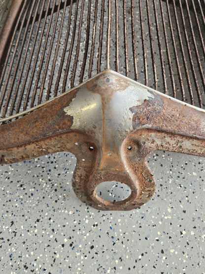 1933 Ford Passenger Car Grille Shell & Insert — Original Steel, Hot Rod Project