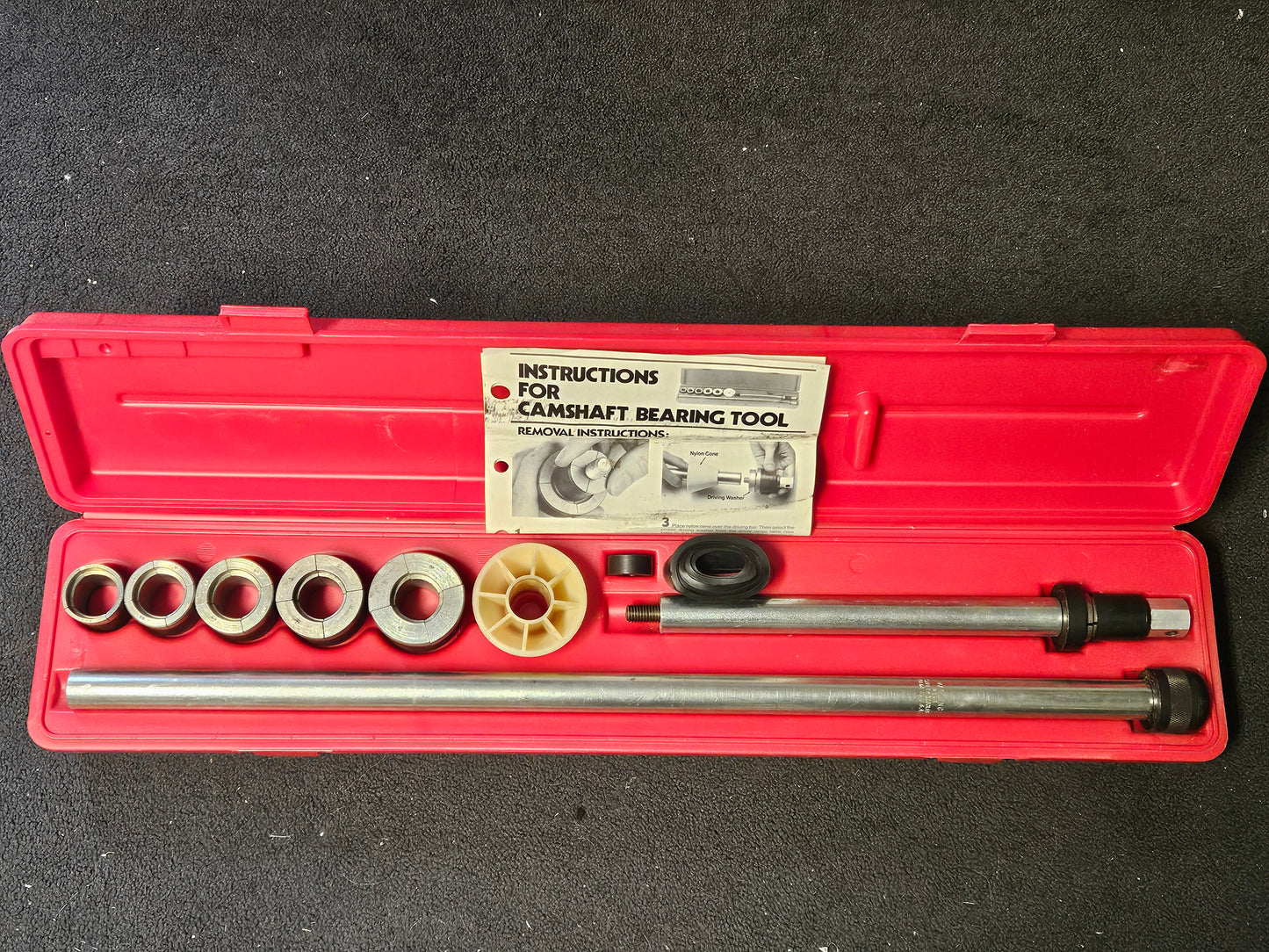 Lisle 18000 Universal Camshaft Bearing Tool Complete Kit Excellent Used