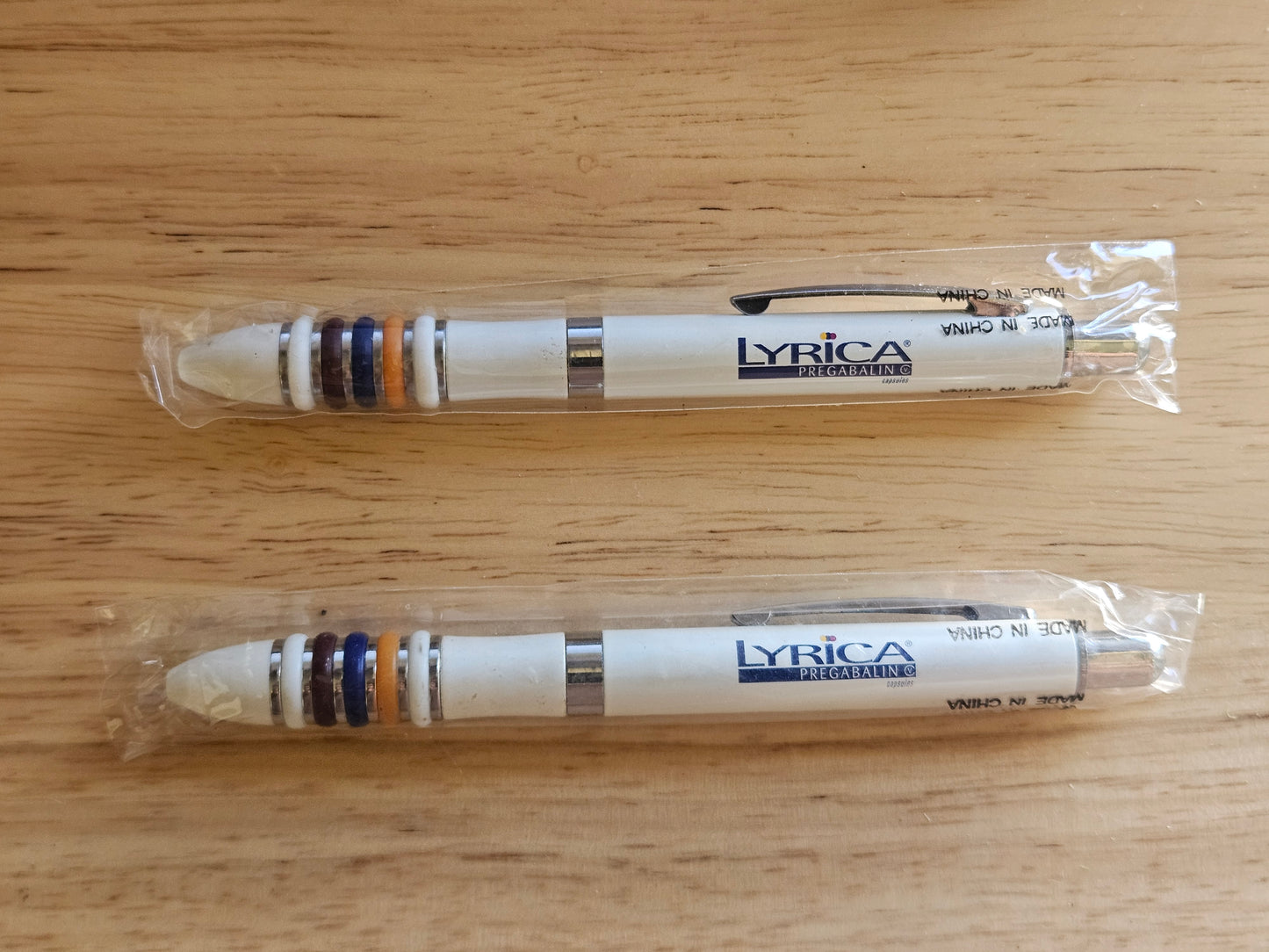 Lyrica Pregabalin Pfizer Drug Rep Promo Pen NOS Lot of 2