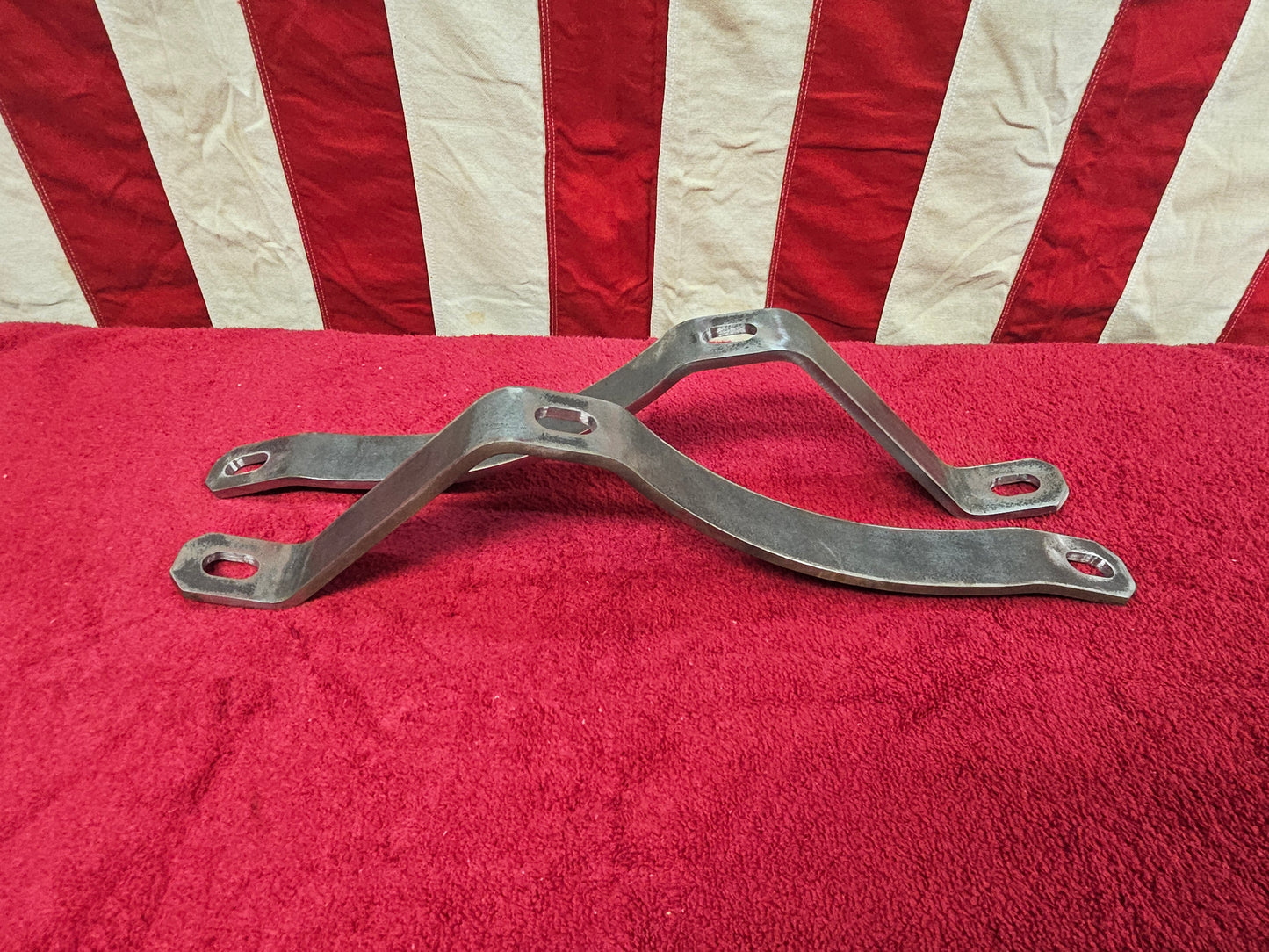 1935-1936 Ford Rear Bumper Brackets Shortened Pair New Custom