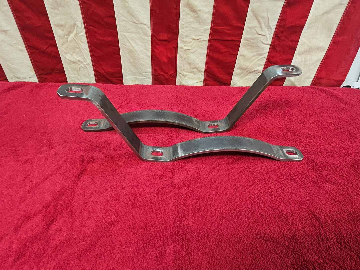1935-1936 Ford Rear Bumper Brackets Shortened Pair New Custom