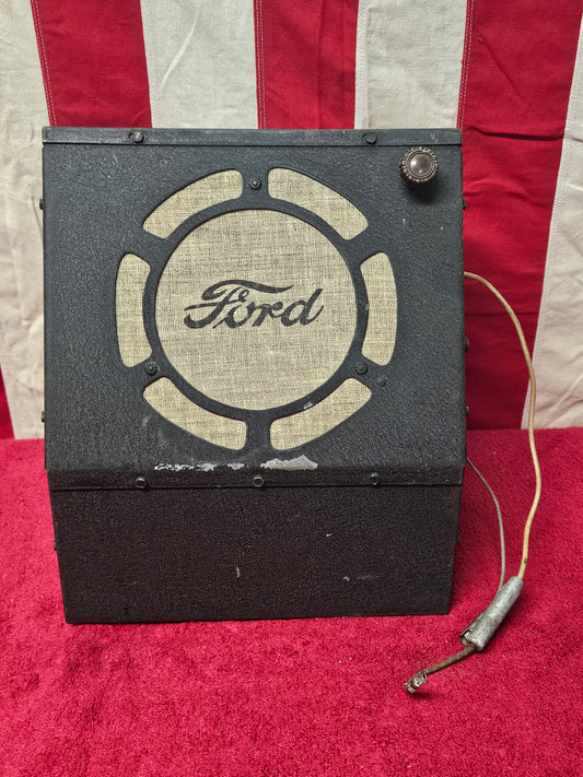 1935 1936 Ford Philco FT-9 radio front with Ford script speaker grille