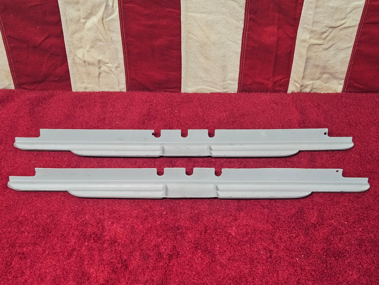 1935 1936 Ford Deluxe door garnish molding pair detail