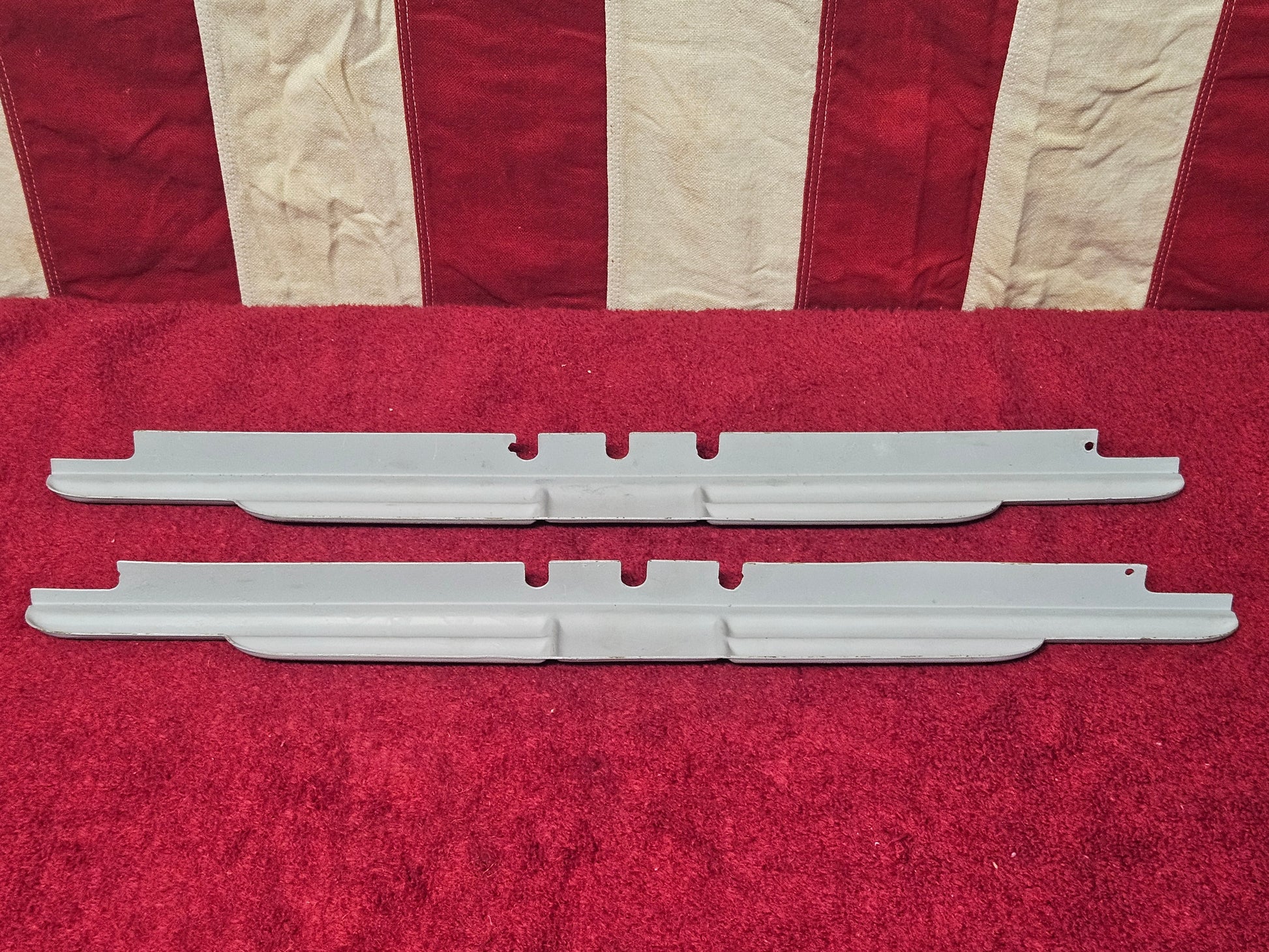 1935 1936 Ford Deluxe door garnish molding pair detail
