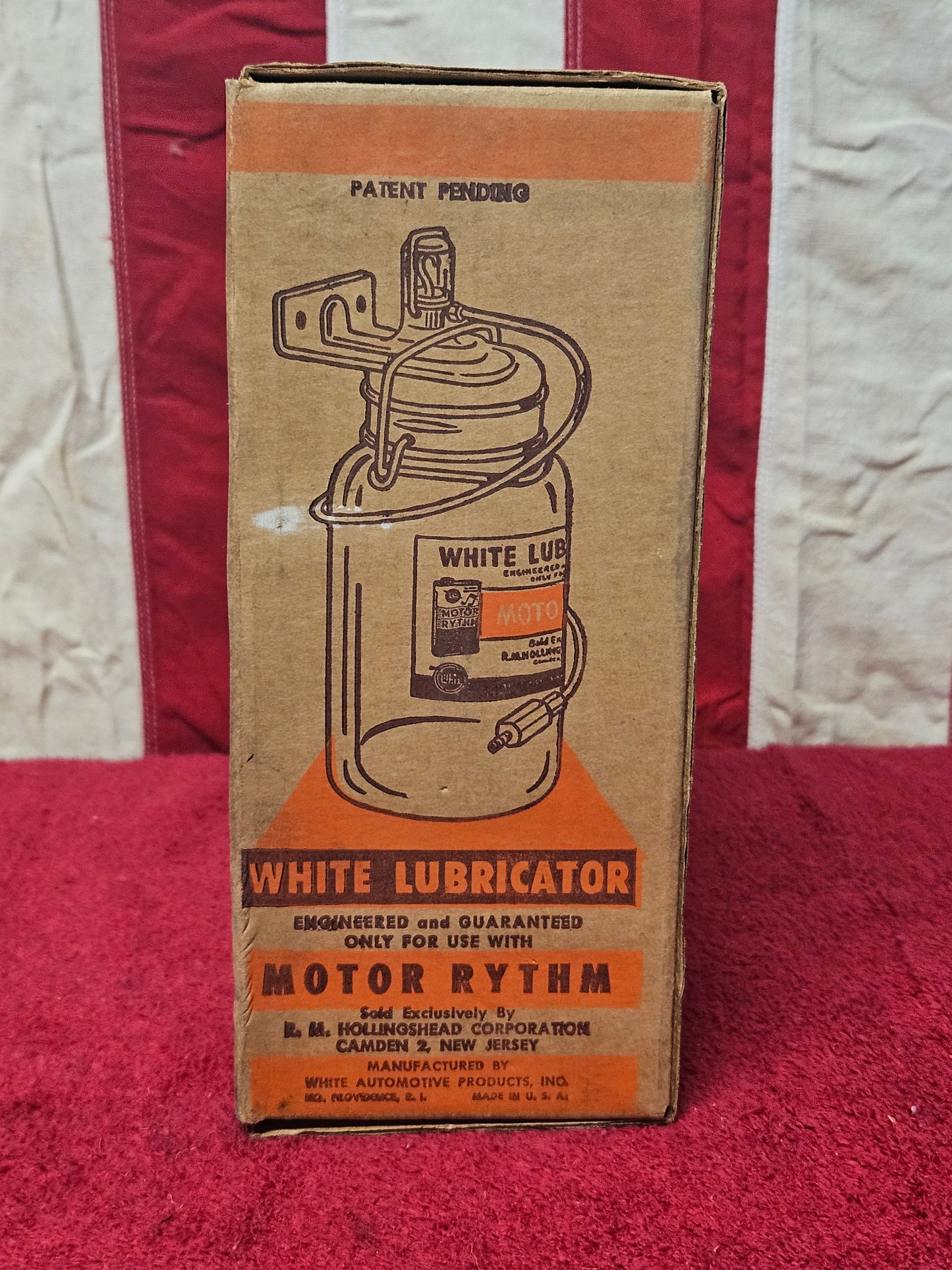 White Lubricator Motor Rythm NOS original box