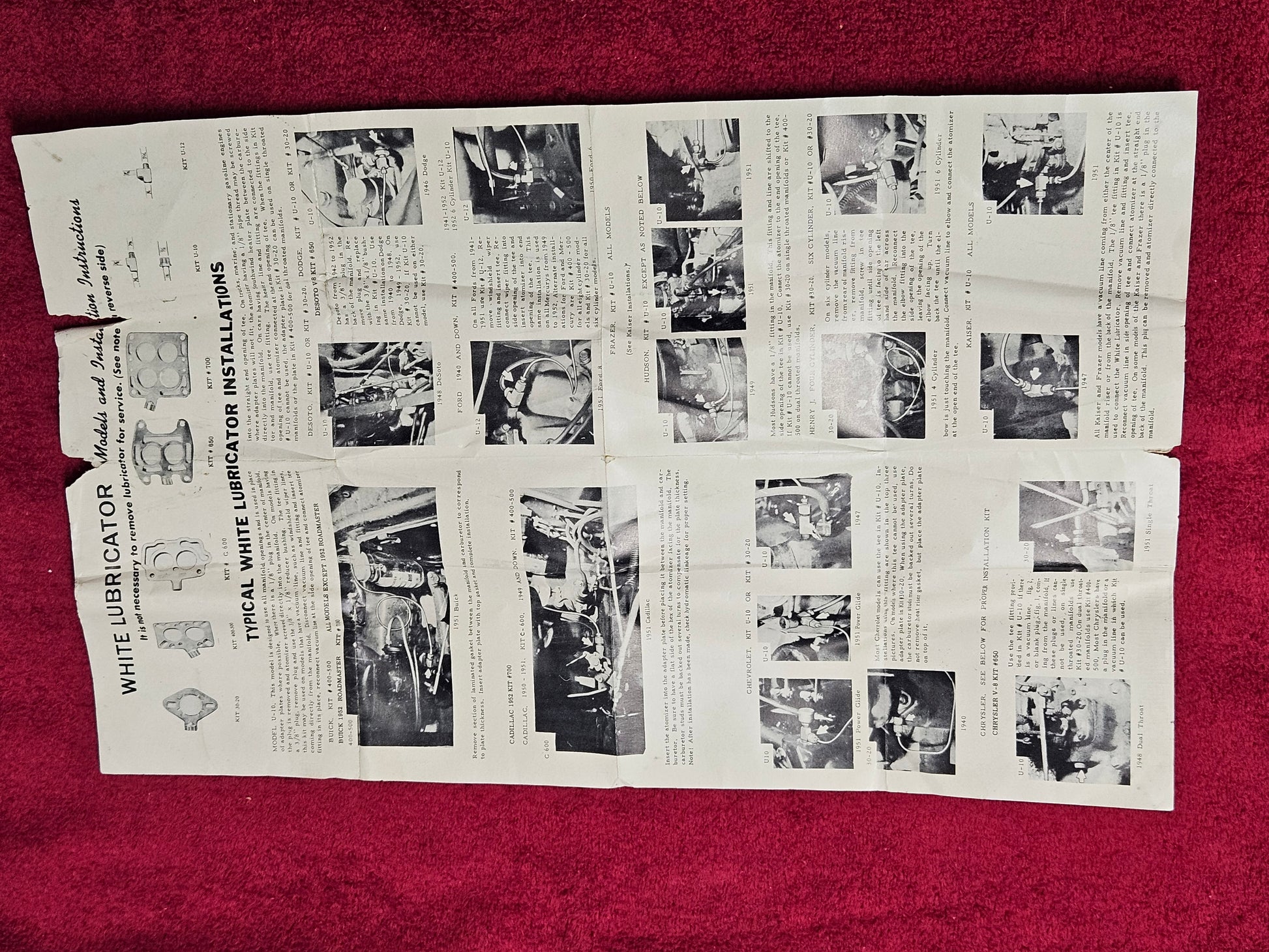 White Motor Rythm original illustrated instructions