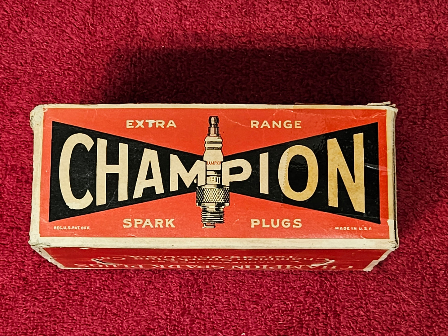 Champion Extra Range spark plugs box