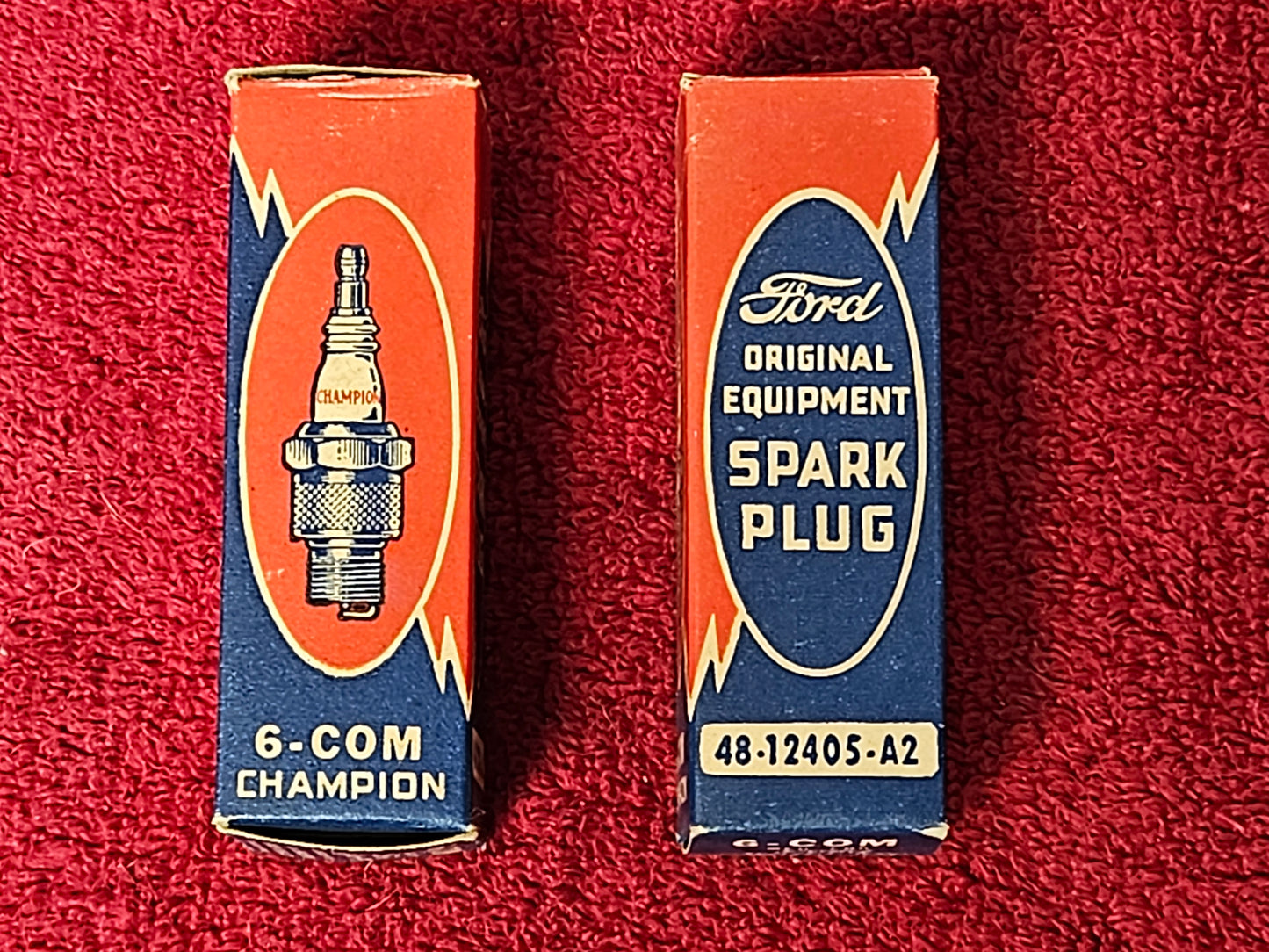 Original Ford 48-12405-A2 spark plug boxes