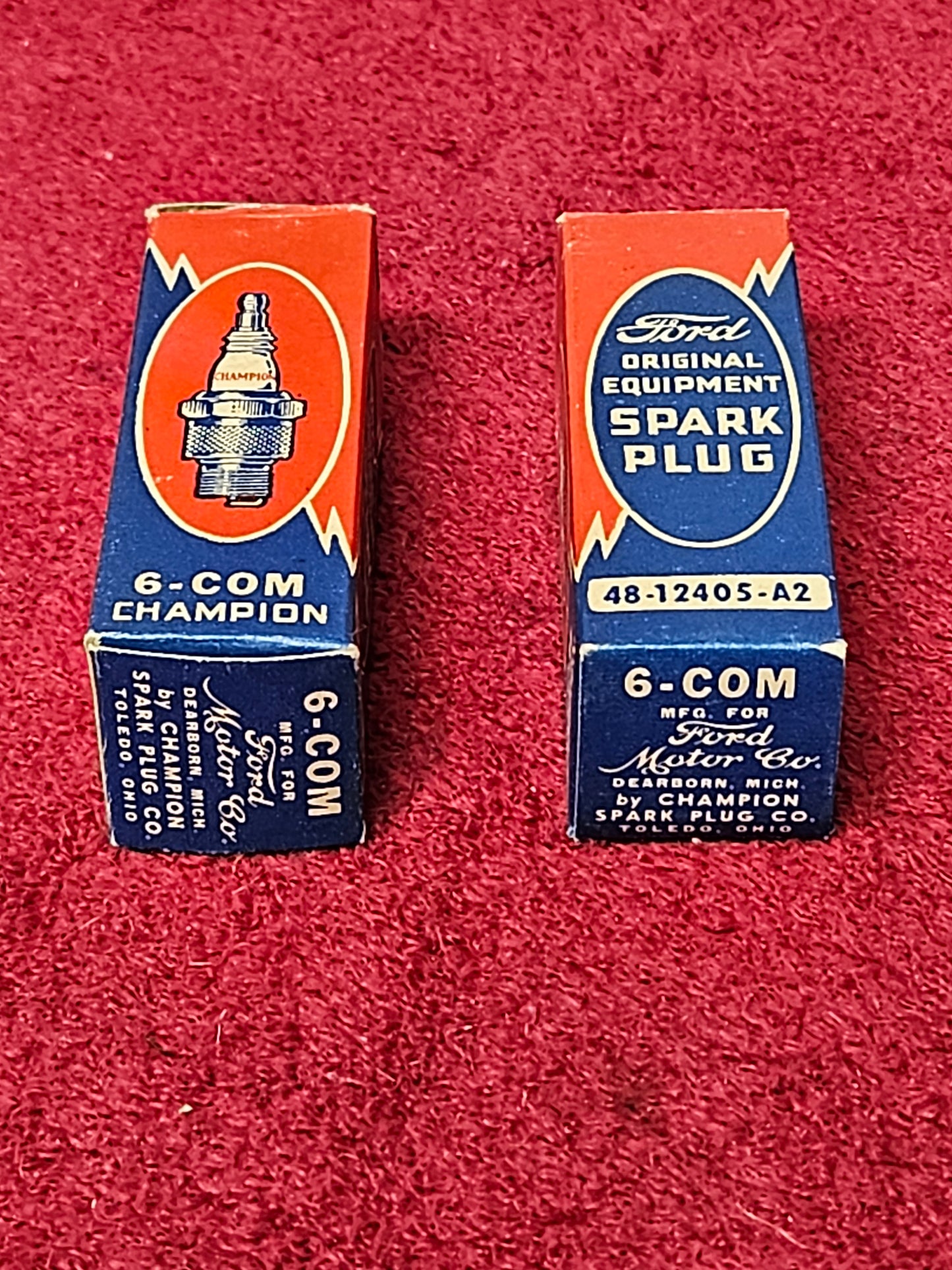 Ford Original Equipment 6-Com spark plug boxes