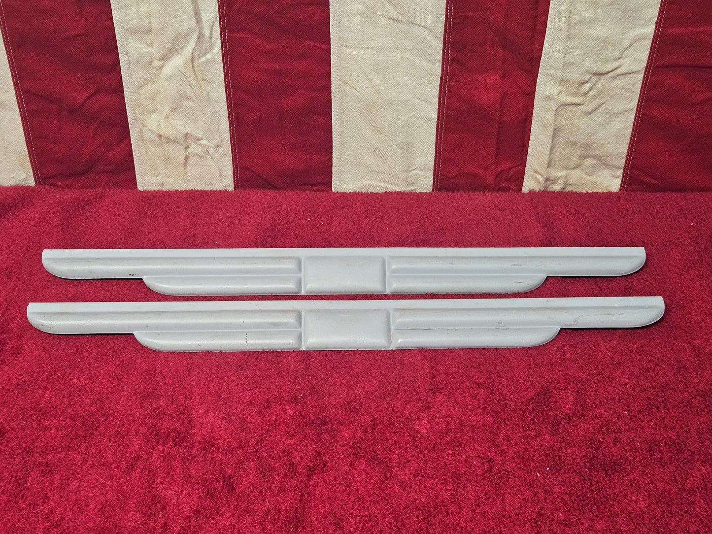 1935 1936 Ford Deluxe front door garnish molding trim pair