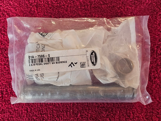 Sealed factory bag with Dennis Carpenter 01A-7506-S label, C & B pedal shaft with 4 bushings
