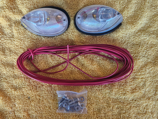 Signal-Stat Kit C 9W-6V contents: pair of No. 9 lamps, coil of wire and mounting hardware