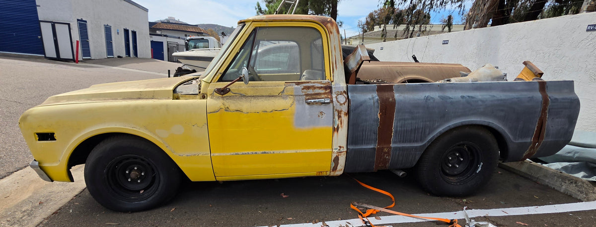 1969 Chevrolet C20 Project Truck on GMC C1500 Chassis – 350 V8, Rebuilt TH400, Clear CA Title