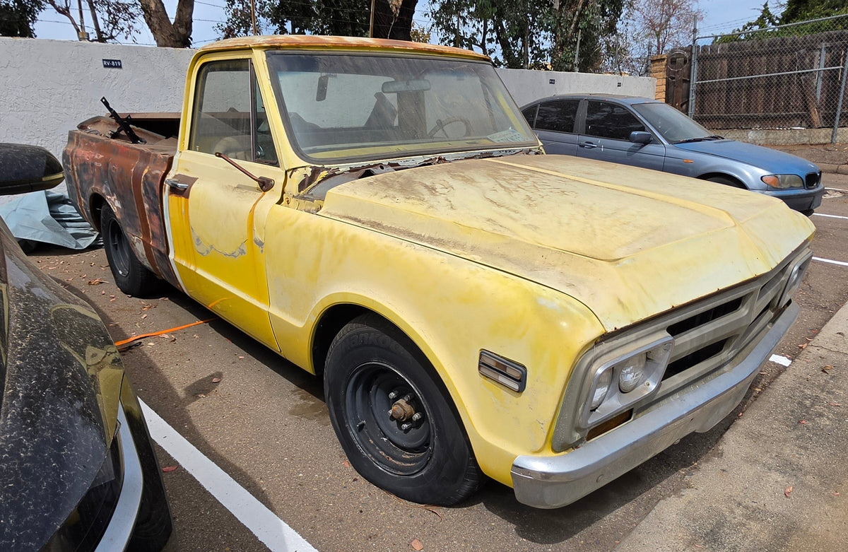 1969 Chevrolet C20 Project Truck on GMC C1500 Chassis – 350 V8, Rebuilt TH400, Clear CA Title