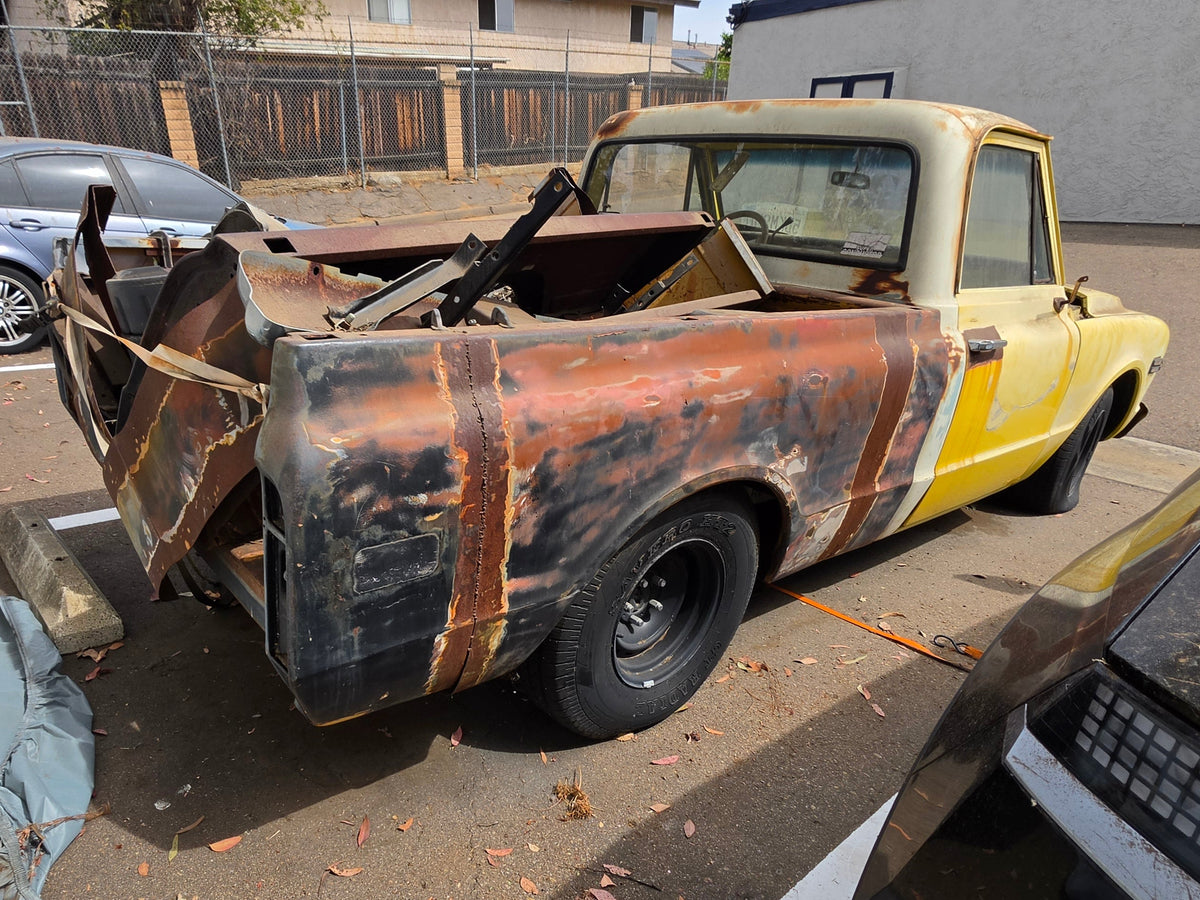 1969 Chevrolet C20 Project Truck on GMC C1500 Chassis – 350 V8, Rebuilt TH400, Clear CA Title