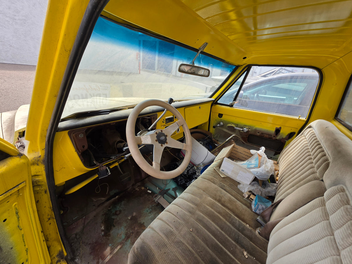 1969 Chevrolet C20 Project Truck on GMC C1500 Chassis – 350 V8, Rebuilt TH400, Clear CA Title