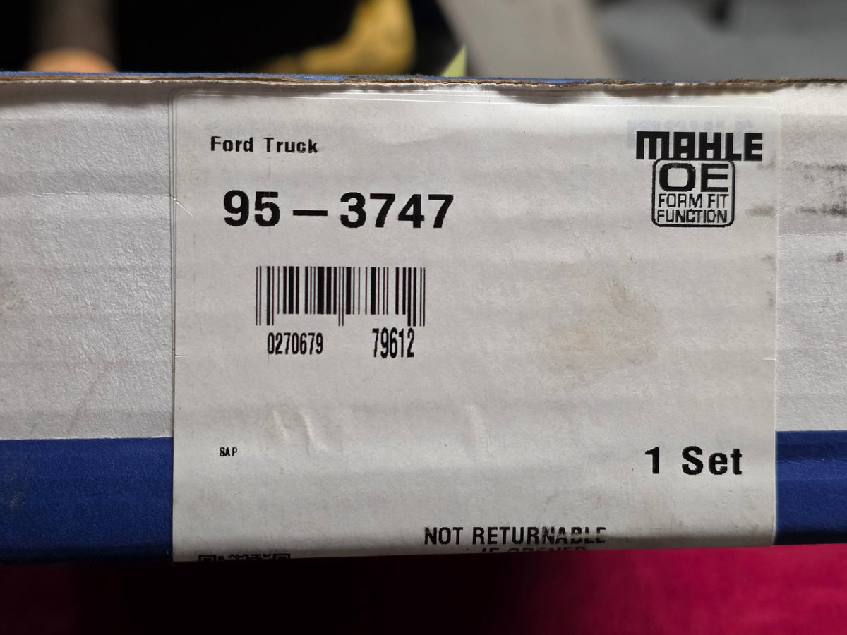 MAHLE 95-3747 box label, Ford Truck, 1 set