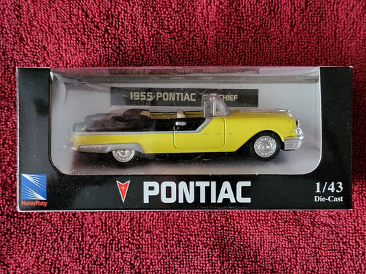 1955 Pontiac Star Chief Convertible New Ray City Cruiser Collection 1:43 NEW