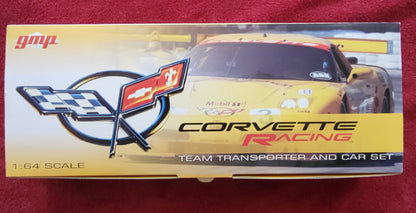 2003 Chevy Corvette Racing Team Transporter and Car Set GMP 3140 1:64 Scale NEW
