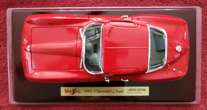 1965 Chevy Corvette Maisto 1:18 Scale Limited Edition 0439 of 3,000 NEW