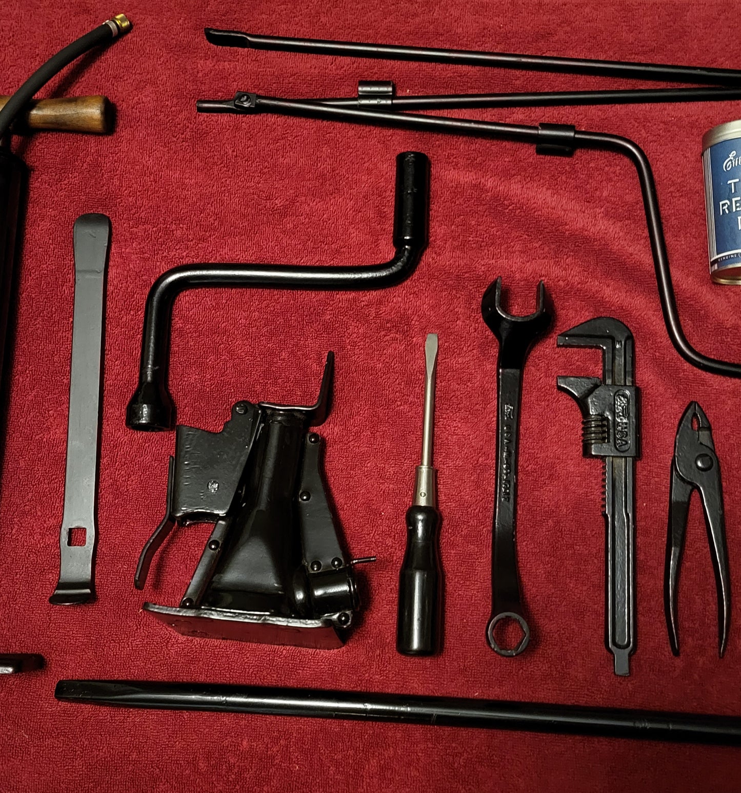 1935-1936 Ford Tool Kit Jack Pump Correct Excellent