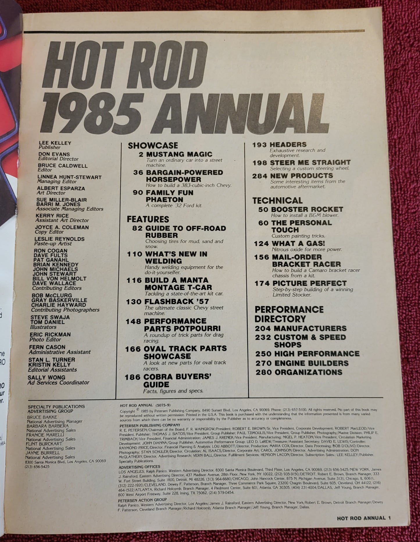 1985 Hot Rod Annual Street Machine Street Rod Blower Nitrous USED